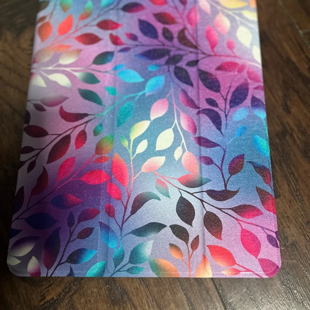 Vibrant Multicolor Leaf Tablet Cover